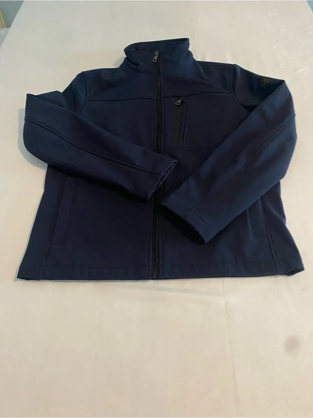 Calvin Klein Navy Utility Softshell Jacket - Picture 4 of 13